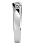 Inel Vintage din Aur 14k cu Moissanite de 0.52 ct din 14k Aur Alb - Castelo.ro
