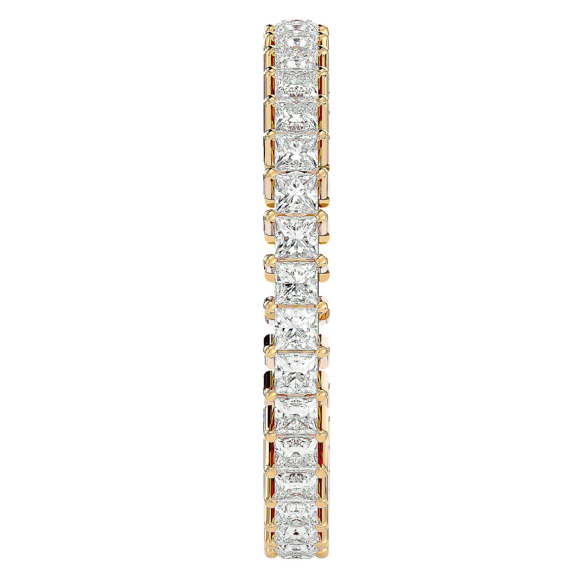 Inel Eternal din Aur 14k cu Diamante Create în Laborator de 1.11 ct din 14k Aur Galben - Castelo.ro