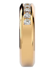 Verighetă Chloé cu Bandă De Moissanite de 0.74 CT din 18k Aur Galben - Castelo.ro