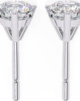 Cercei Stud din Aur 14k Cu Moissanite Tăietură Briliant de 2.5 ct din 14K Aur Alb - Castelo.ro