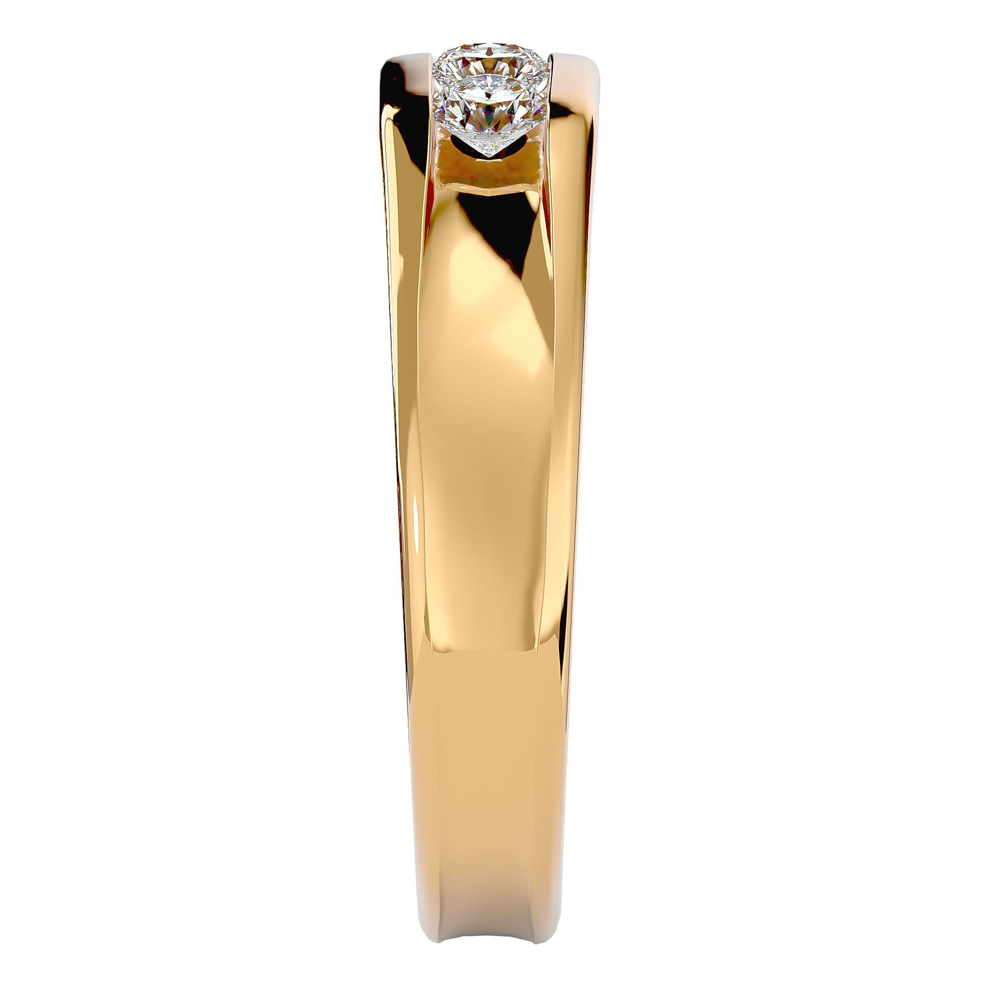 Inel Vintage cu Diamante Naturale de 0.52 ct din 18k Aur Galben - Castelo.ro