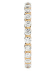 Inel Eternity cu Moissanite de 1.09 ct din 18k Aur Galben - Castelo.ro