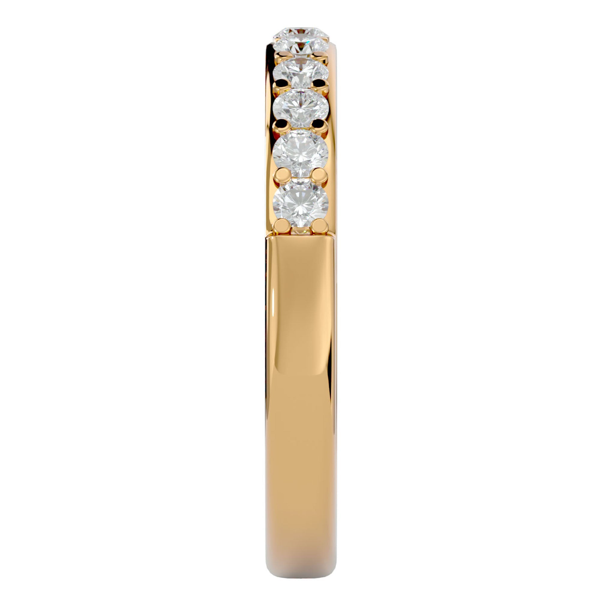 Inel Eternity din Aur 14k Cu Diamante Naturale de 0.40 ct din 14k Aur Galben - Castelo.ro