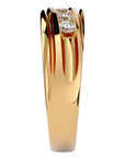 Verighetă Regală din Aur 14k cu Moissanite de 0.51 ct din 14k Aur Galben - Castelo.ro