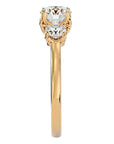 Inel de Logodnă Vivienne cu Trei Diamante Naturale de 1.62 ct din 18k Aur Galben - Castelo.ro