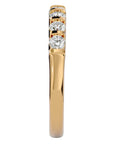 Inel Cu 7 Moissanite de 0.52 ct din 18k Aur Galben - Castelo.ro