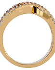 Inel Nobil cu Diadema de Diamante Naturale de 1.26 ct din 18k Aur Galben - Castelo.ro