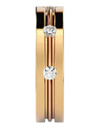 Verighetă cu Bandă De Moissanite de 0.56 ct din 18k Aur Galben - Castelo.ro