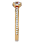 Inel de Logodnă Bastille cu Moissanite de 1.27 ct din 18k Aur Galben - Castelo.ro