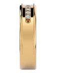 Verighetă Céline cu Bandă De Moissanite de 0.31 ct din 18k Aur Galben - Castelo.ro