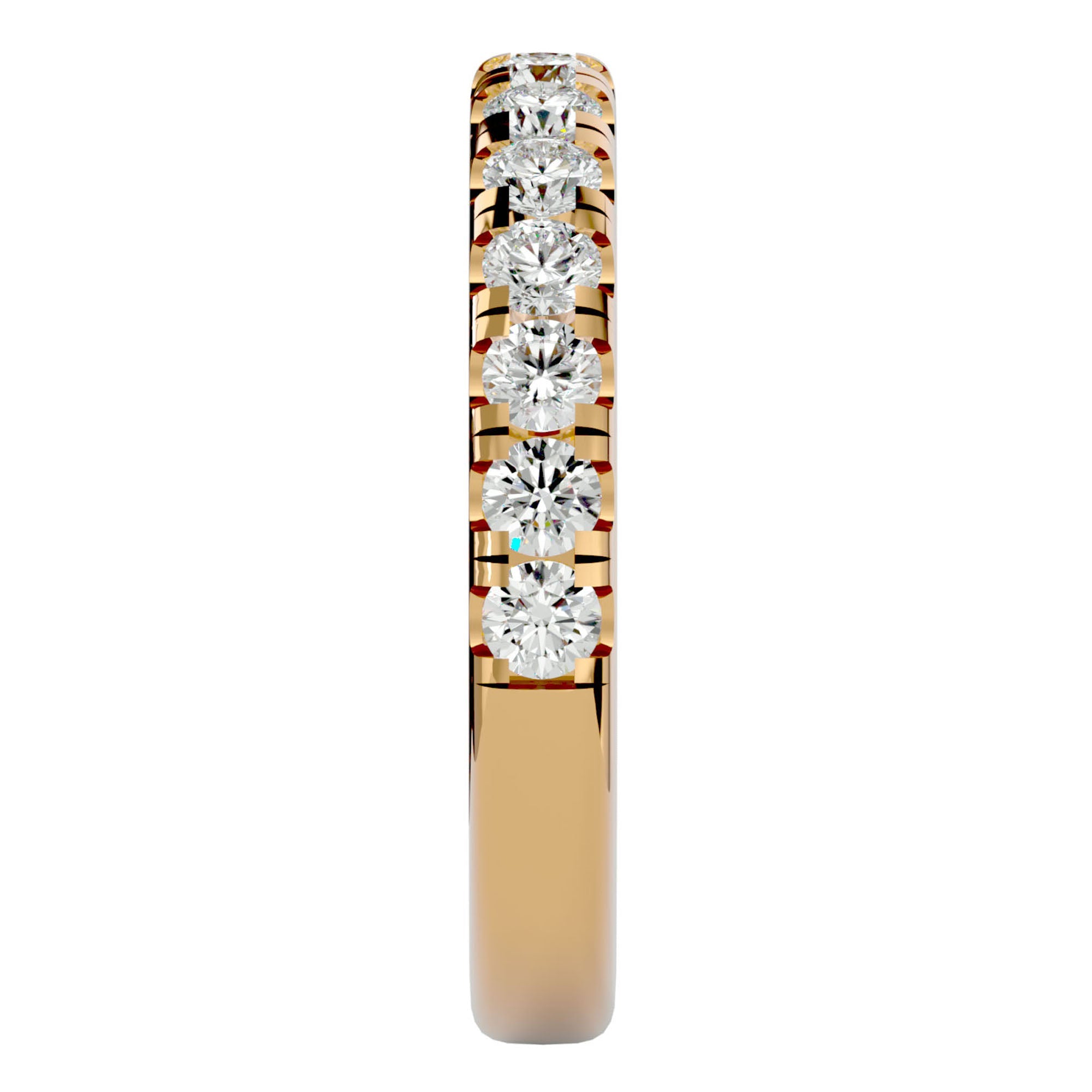 Verighetă din Aur 14k cu Diamante Naturale Eternity de 0.96 ct din 14k Aur Galben - Castelo.ro