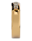 Verighetă Prestigiu cu Diamante Create în Laborator de 1.24 ct din 18k Aur Galben - Castelo.ro
