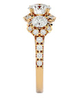 Inel de Logodnă Imperial cu Diamante Naturale de 2.04 ct din 18k Aur Galben - Castelo.ro