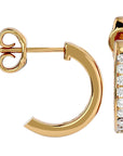 Cercei Hoop Regali din Aur 14k cu Moissanite de 0.54 ct din 14k Aur Galben - Castelo.ro