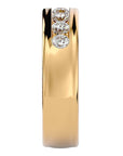 Verighetă cu Bandă De Diamante Create în Laborator de 1.03 ct din 18k Aur Galben - Castelo.ro