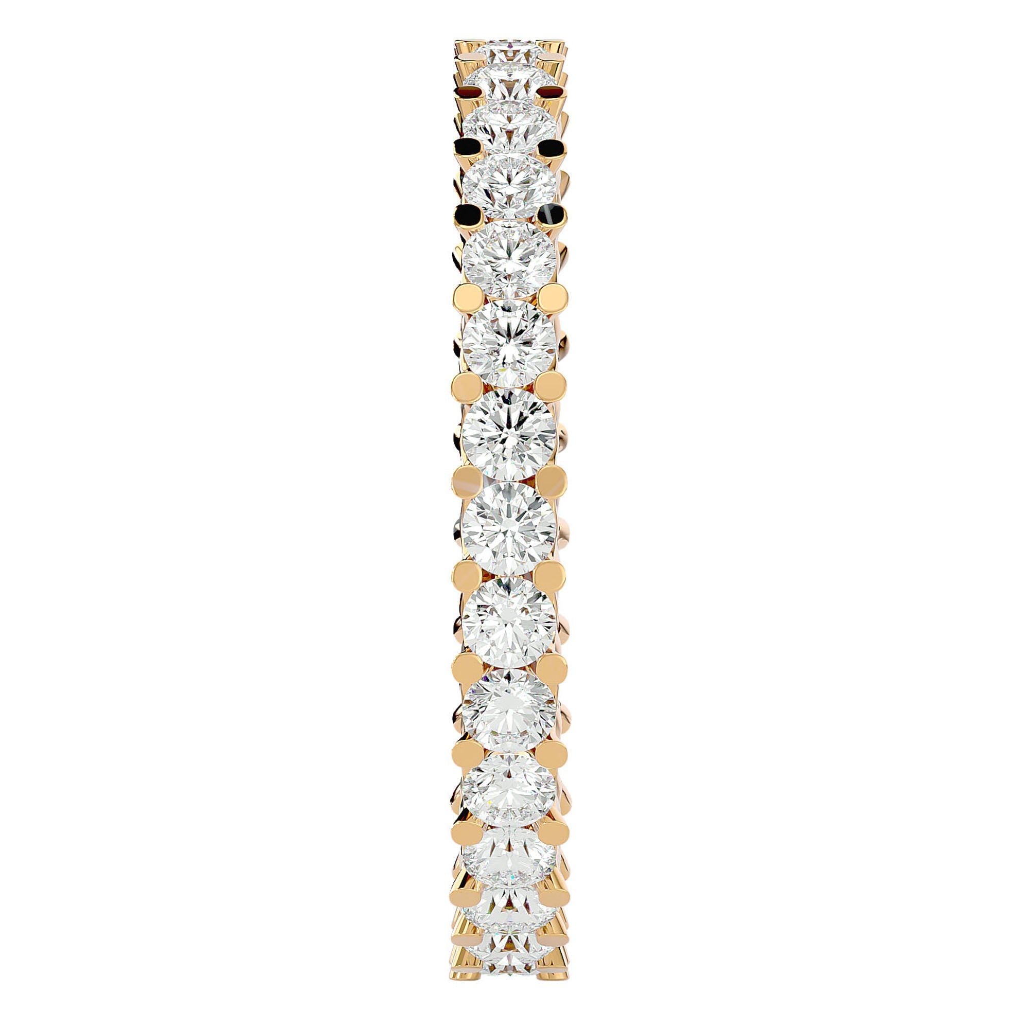 Inel Eternity din Aur 14k cu Diamante Create în Laborator de 1.20 ct din 14k Aur Galben - Castelo.ro