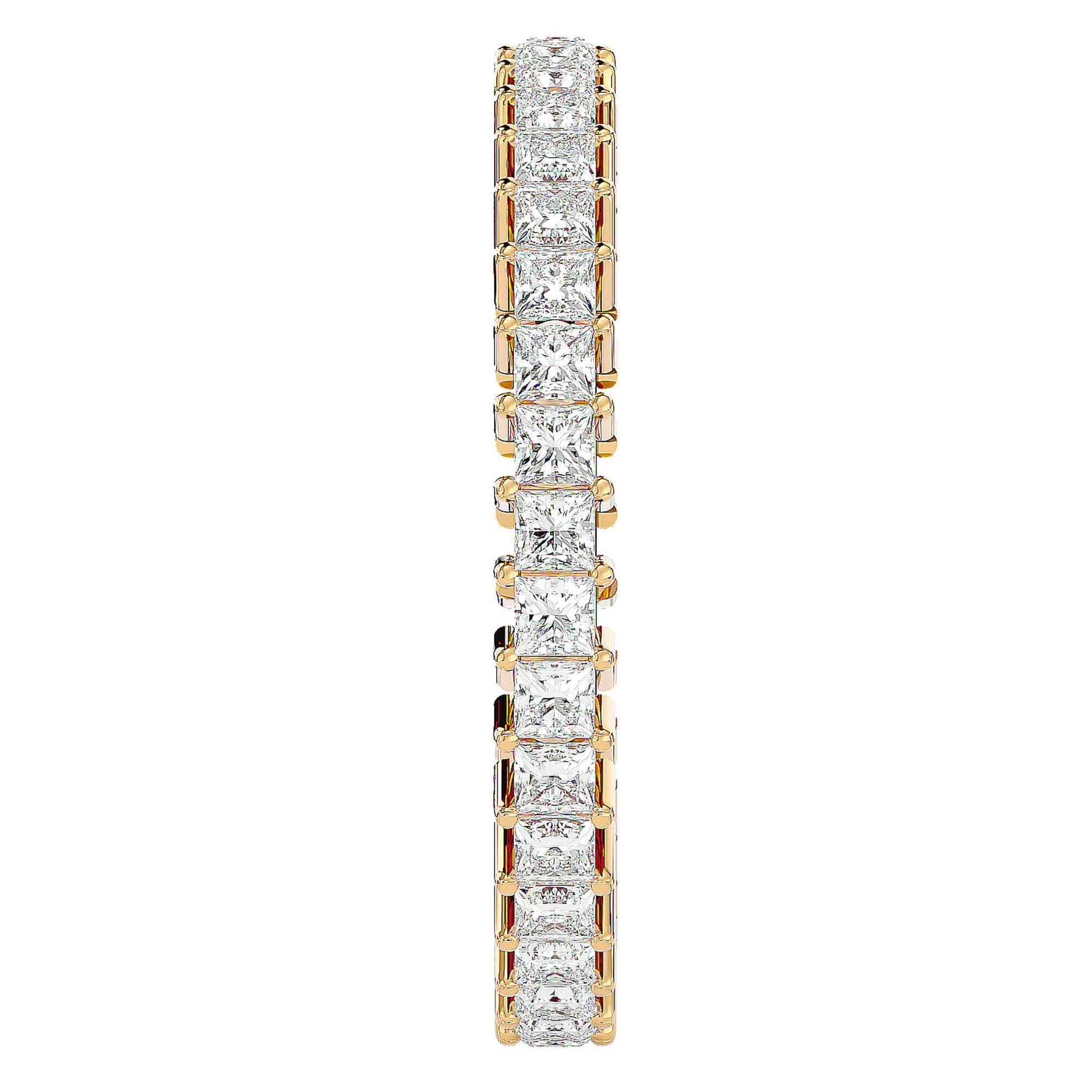 Inel Eternal cu Diamante Naturale de 1.11 ct din 18k Aur Galben - Castelo.ro