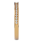 Inel Eternity Cu Moissanite de 0.19 ct din 18k Aur Galben - Castelo.ro