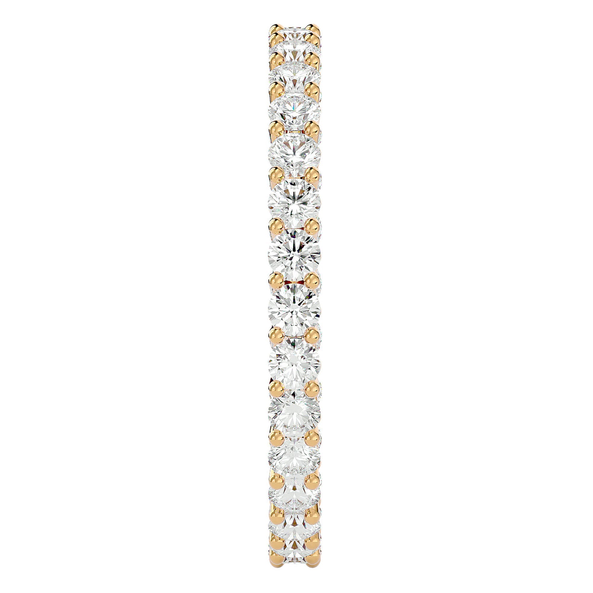 Inel Eternity Grandeur cu Diamante Naturale de 1.04 ct din 18k Aur Galben - Castelo.ro