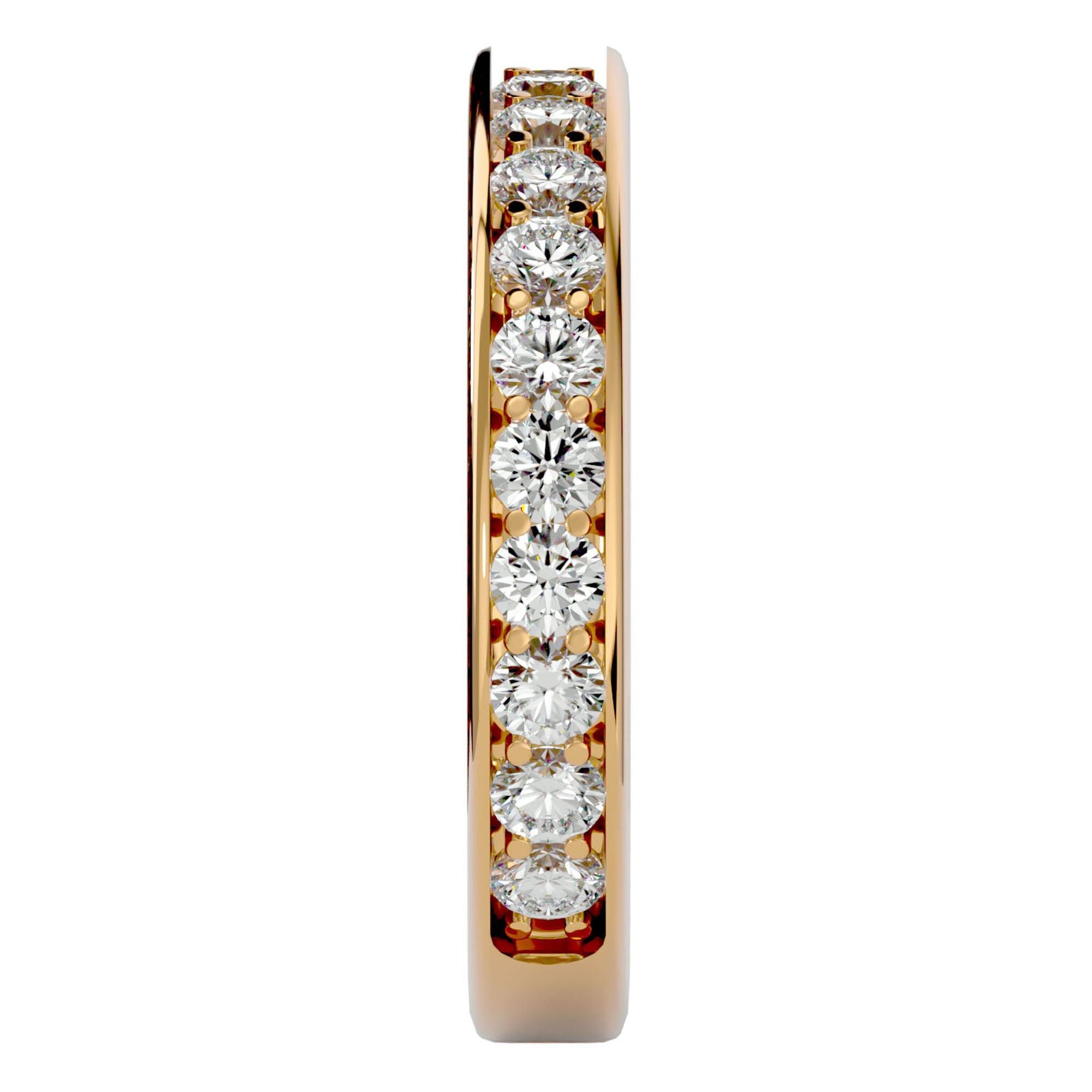 Verighetă cu Diamante Naturale Eternity de 1.12 ct din 18k Aur Galben - Castelo.ro