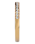 Inel Eternity Cu Moissanite de 0.25 ct din 18k Aur Galben - Castelo.ro