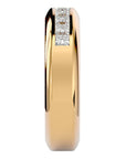 Verighetă cu Moissanite Eternity de 0.88 ct din 18k Aur Galben - Castelo.ro