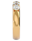 Verighetă Eternity cu 4 Diamante Naturale de 0.96 ct din 18k Aur Galben - Castelo.ro