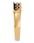 Inel Radiant din Aur 14k cu Diamante Naturale de 0.51 ct din 14k Aur Galben - Castelo.ro