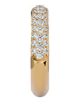 Inel Triplu Micro Pavé din Aur 14k cu Diamante Naturale de 0.90 ct din 14k Aur Galben - Castelo.ro