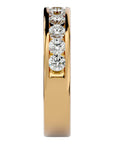 Verighetă cu Moissanite Eternity de 1.01 ct din 18k Aur Galben - Castelo.ro
