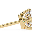 Cercei Stud Majestic din Aur 14k cu Moissanite Tăietură Briliant de 2.5 ct din 14K Aur Galben - Castelo.ro