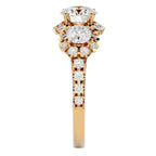 Inel de Logodnă Imperial cu Diamante Create în Laborator de 2.04 ct din 18k Aur Galben - Castelo.ro