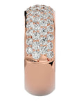Inel Nupțial Pavé din Aur 14k cu Diamante Naturale de 1.87 ct din 14k Aur Roz - Castelo.ro