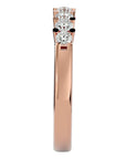 Inel Eternity din Aur 14k Cu 7 Diamante Create în Laborator de 0.53 ct din 14k Aur Roz - Castelo.ro