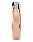 Verighetă din Aur 14k cu Diamante Create în Laborator Eternity de 0.88 ct din 14k Aur Roz - Castelo.ro