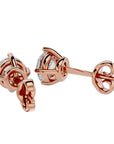 Cercei Stud Cu Diamante Naturale Tăietură Rotundă Briliantă de 1.05 ct din 18k Aur Roz - Castelo.ro