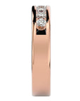 Inel Eternity Céline din Aur 14k cu Diamant Naturale de 0.52 ct din 14k Aur Roz - Castelo.ro