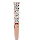Inel din Aur 14k Cu 11 Diamante Naturale Montate In Prong 1.11 ct din 14k Aur Roz - Castelo.ro