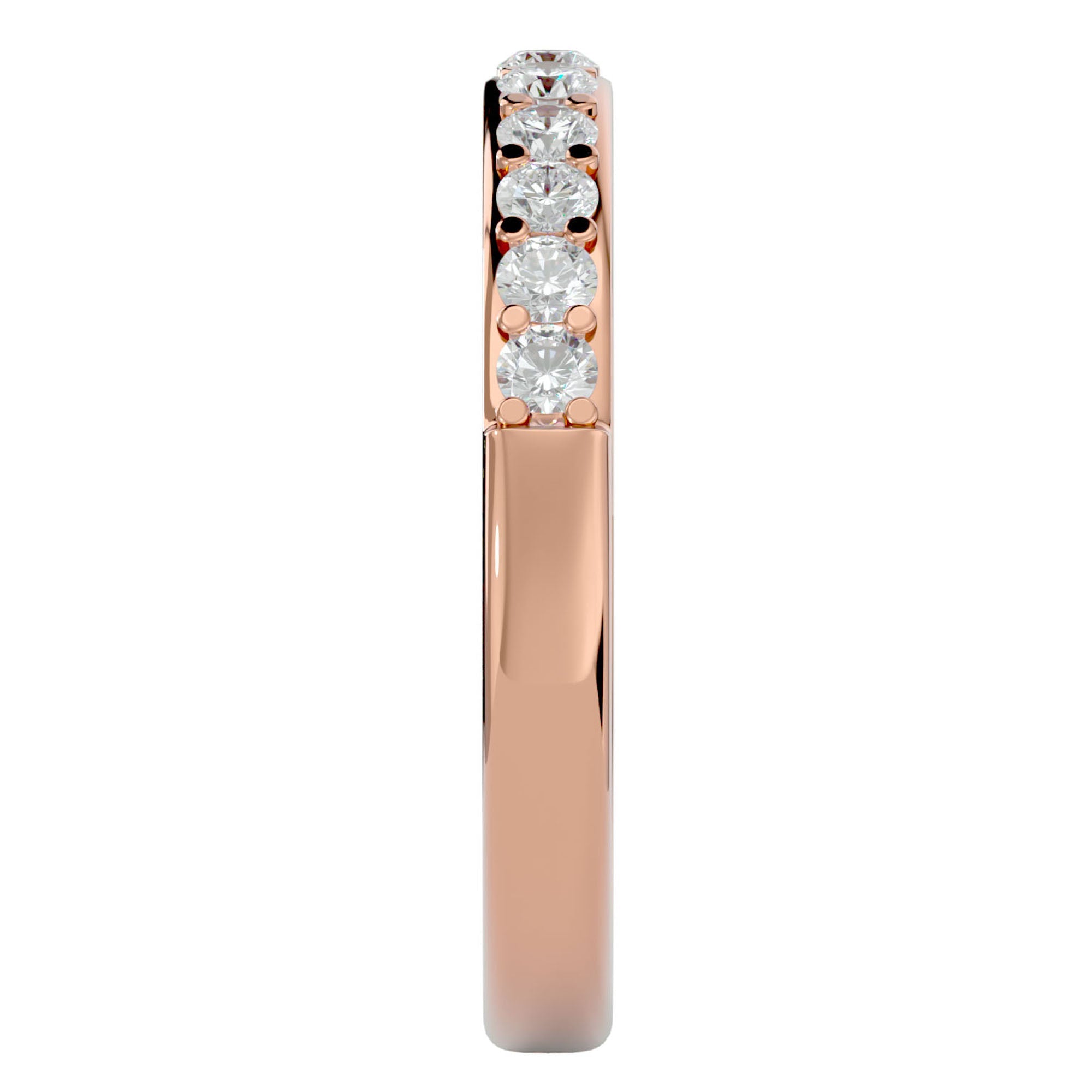 Inel Eternity din Aur 14k Cu Diamante Naturale de 0.40 ct din 14k Aur Roz - Castelo.ro