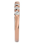 Inel din Aur 14k Cu 7 Diamante Naturale de 0.52 ct din 14k Aur Roz - Castelo.ro