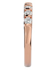 Inel din Aur 14k Cu 7 Diamante Naturale de 0.52 ct din 14k Aur Roz - Castelo.ro