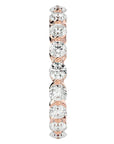 Inel Eternity din Aur 14k cu Diamante Create în Laborator de 2.01 ct din 14k Aur Roz - Castelo.ro