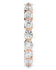 Inel Eternity cu Diamante Create în Laborator de 2.01 ct din 18k Aur Roz - Castelo.ro