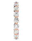 Inel Eternity cu Diamante Naturale de 2.01 ct din 18k Aur Roz - Castelo.ro