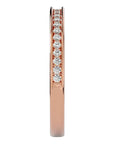 Inel Eternity Cu Diamante Naturale de 0.19 ct din 18k Aur Roz - Castelo.ro