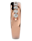 Verighetă Eternity cu Moissanite de 1.01 ct din 18k Aur Roz - Castelo.ro