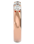 Verighetă Eternity din Aur 14k cu 4 Diamante Naturale de 0.96 ct din 14k Aur Roz - Castelo.ro