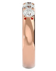Verighetă Eternity cu 4 Diamante Naturale de 0.96 ct din 18k Aur Roz - Castelo.ro