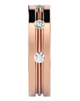 Verighetă cu Bandă De Moissanite de 0.56 ct din 18k Aur Roz - Castelo.ro