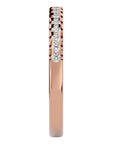 Inel Eternity Cu Moissanite de 0.25 ct din 18k Aur Roz - Castelo.ro